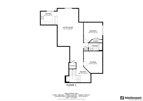Floorplan - 4234 E Dickenson Pl, Denver, CO 80222 photo 3 of 3