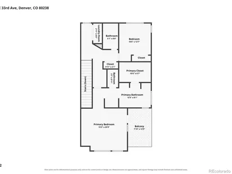 Floorplan - 8431 E 33rd Ave, Denver, CO 80238 photo 2 of 3
