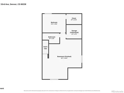 Floorplan - 8431 E 33rd Ave, Denver, CO 80238 photo 3 of 3