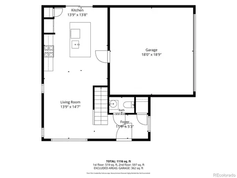 Floorplan - 21845 E 44th Pl, Aurora, CO 80019 photo 1 of 3