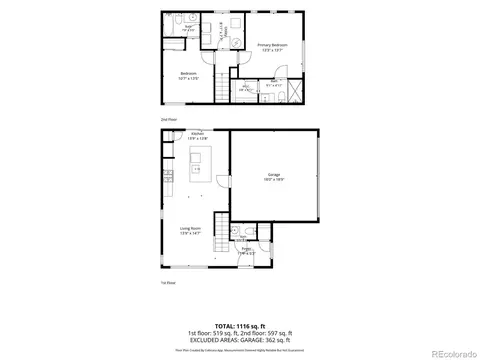 Floorplan - 21845 E 44th Pl, Aurora, CO 80019 photo 2 of 3