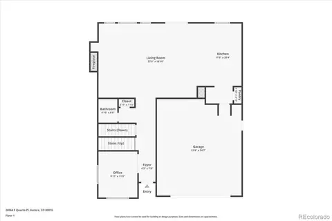 Floorplan - 26964 E Quarto Pl, Aurora, CO 80016 photo 2 of 4