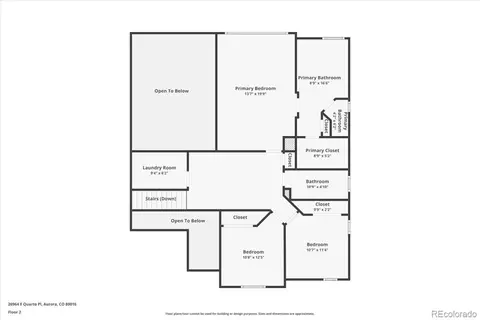 Floorplan - 26964 E Quarto Pl, Aurora, CO 80016 photo 3 of 4