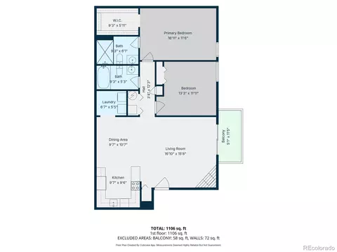 Floorplan - 337 Wright St #302, Lakewood, CO 80228 photo 1 of 1