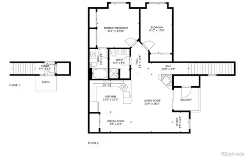 Floorplan - 3231 E 103rd Pl #308, Thornton, CO 80229 photo 1 of 1