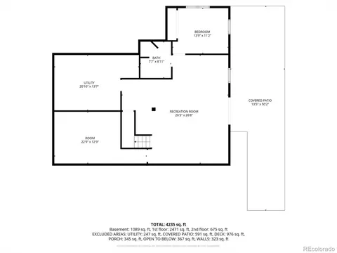 Floorplan - 410 Spring Dr, Pine, CO 80470 photo 3 of 3