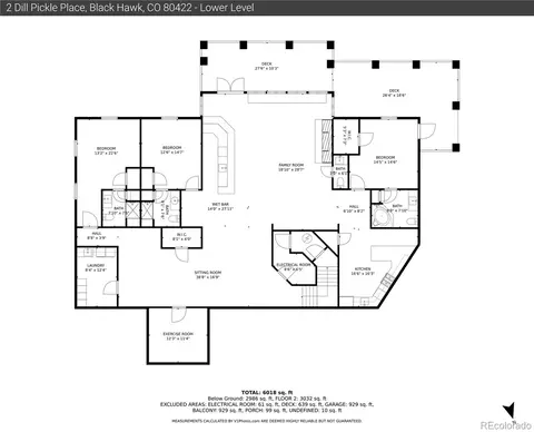 Floorplan - 2 Dill Pickle Pl, Black Hawk, CO 80422 photo 2 of 3