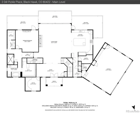Floorplan - 2 Dill Pickle Pl, Black Hawk, CO 80422 photo 1 of 3