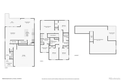 Floorplan - 18028 Dandy Brush Ln, Parker, CO 80134 photo 1 of 1