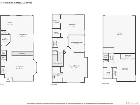 Floorplan - 14044 E Temple Dr, Aurora, CO 80015 photo 1 of 1