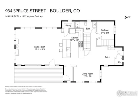 Floorplan - 934 Spruce St, Boulder, CO 80302 photo 1 of 4