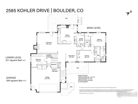 Floorplan - 2585 Kohler Dr, Boulder, CO 80305 photo 1 of 3
