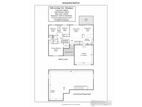 Floorplan - 305 Amber Dr, Windsor, CO 80550 photo 1 of 1