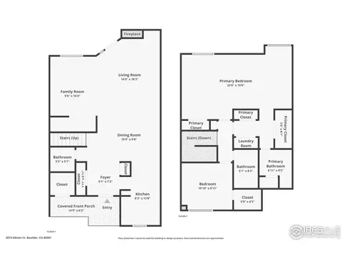 Floorplan - 3074 Edison Ct, Boulder, CO 80301 photo 1 of 1