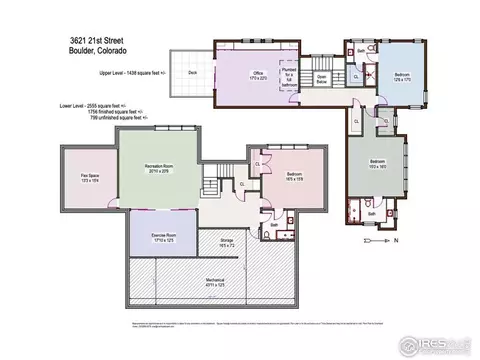 Floorplan - 3621 21st St, Boulder, CO 80304 photo 2 of 3