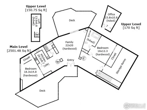Floorplan - 1000 Alaska Rd, Boulder, CO 80302 photo 1 of 2