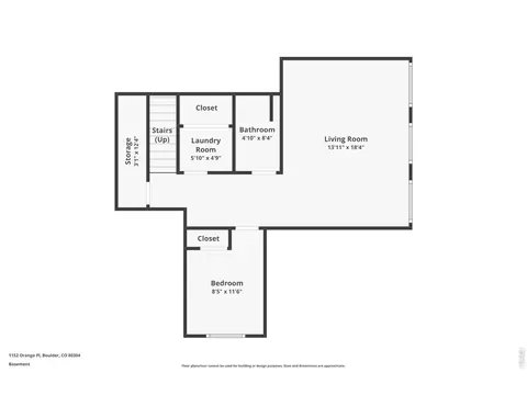 Floorplan - 1152 Orange Pl, Boulder, CO 80304 photo 3 of 3
