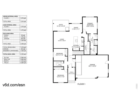 Floorplan - 310 Torreys Dr, Severance, CO 80550 photo 1 of 2