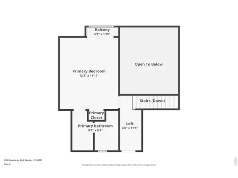 Floorplan - 4100 Greenbriar Blvd, Boulder, CO 80305 photo 1 of 4