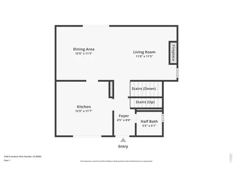 Floorplan - 4100 Greenbriar Blvd, Boulder, CO 80305 photo 2 of 4