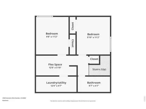 Floorplan - 4100 Greenbriar Blvd, Boulder, CO 80305 photo 3 of 4