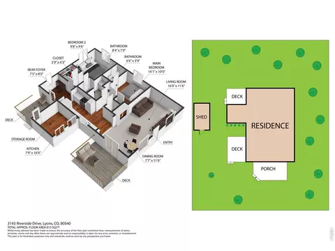 Floorplan - 3143 Riverside Dr, Lyons, CO 80540 photo 2 of 2