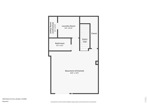 Floorplan - 5055 Ralston St #A, Boulder, CO 80304 photo 1 of 4