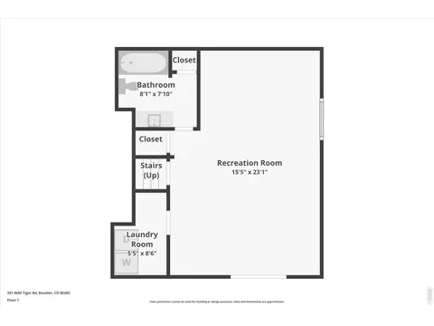 Floorplan - 201 Wild Tiger Rd, Boulder, CO 80302 photo 3 of 4
