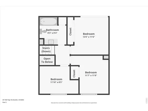 Floorplan - 201 Wild Tiger Rd, Boulder, CO 80302 photo 2 of 4