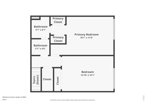 Floorplan - 4264 Monroe Dr #C, Boulder, CO 80303 photo 2 of 2