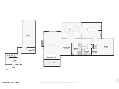 Floorplan - 8441 Everett Way #E, Arvada, CO 80005 photo 3 of 3