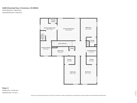 Floorplan - 5400 Silverleaf Ave, Longmont, CO 80504 photo 2 of 4