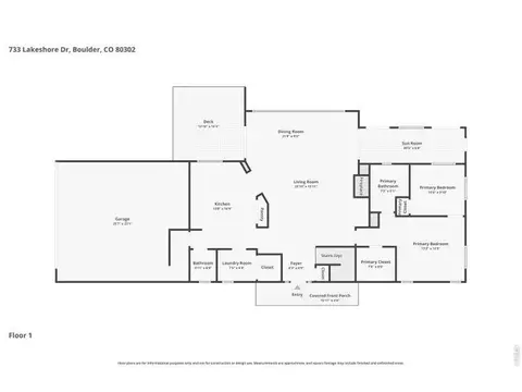 Floorplan - 733 Lakeshore Dr, Boulder, CO 80302 photo 3 of 3