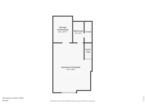 Floorplan - 4194 Longview Ln, Boulder, CO 80301 photo 3 of 3