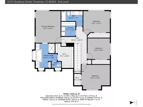 Floorplan - 10101 Bradbury St, Firestone, CO 80504 photo 2 of 4
