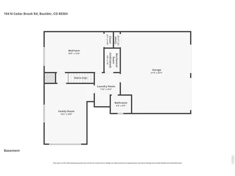 Floorplan - 194 N Cedar Brook Rd, Boulder, CO 80304 photo 1 of 3