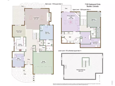 Floorplan - 7126 Cedarwood Cir, Boulder, CO 80301 photo 1 of 1