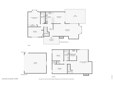Floorplan - 2515 Juniper Ave, Boulder, CO 80304 photo 1 of 1
