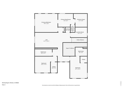 Floorplan - 955 Rustling St, Windsor, CO 80550 photo 1 of 3