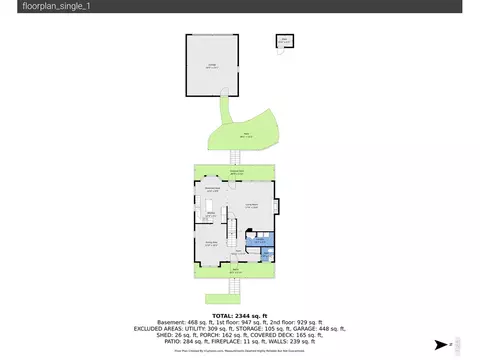 Floorplan - 2445 Benton St, Edgewater, CO 80214 photo 3 of 3