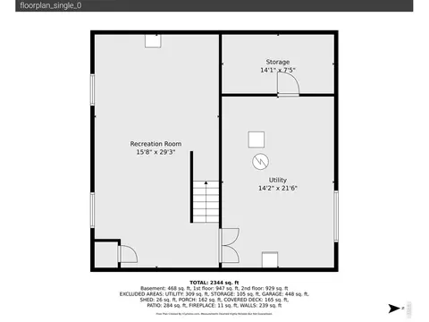 Floorplan - 2445 Benton St, Edgewater, CO 80214 photo 2 of 3