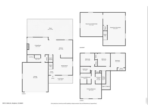 Floorplan - 1937 E 166th Dr, Thornton, CO 80602 photo 1 of 1