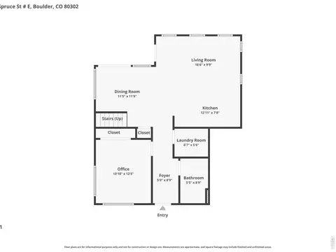 Floorplan - 2336 Spruce St #E, Boulder, CO 80302 photo 2 of 3
