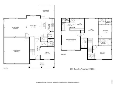 Floorplan - 5453 Bauer Dr, Frederick, CO 80504 photo 1 of 1