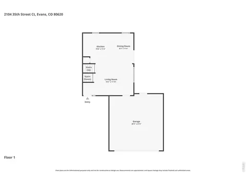 Floorplan - 2104 35th St Ct, Evans, CO 80620 photo 3 of 3