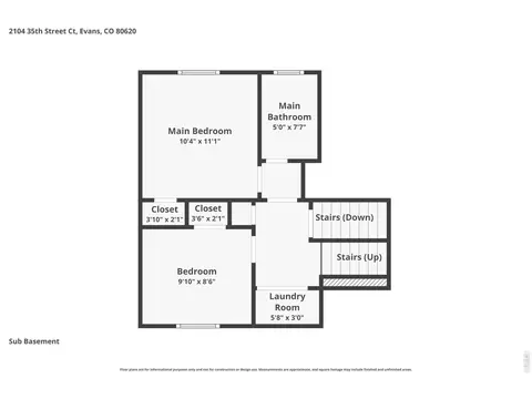 Floorplan - 2104 35th St Ct, Evans, CO 80620 photo 2 of 3