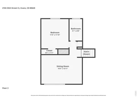 Floorplan - 2104 35th St Ct, Evans, CO 80620 photo 1 of 3