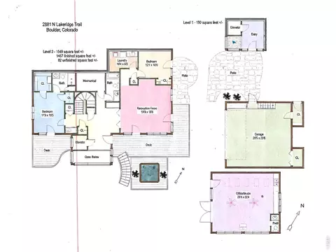 Floorplan - 2881 N Lakeridge Trl, Boulder, CO 80302 photo 1 of 2