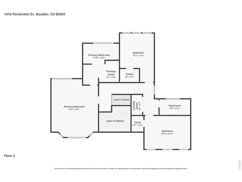 Floorplan - 1476 Periwinkle Dr, Boulder, CO 80304 photo 1 of 3