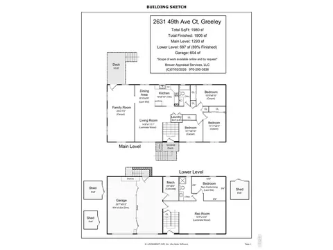 Floorplan - 2631 49th Ave Ct, Greeley, CO 80634 photo 1 of 2